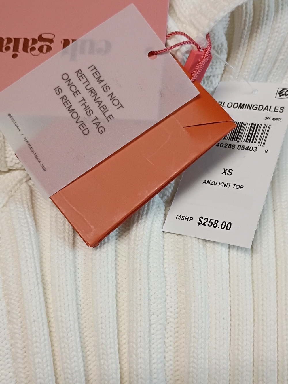 Cult Gaia Ribbed Knit Crop Top - Picture 5 of 5